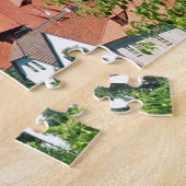 Panorama. Cesky Krumlov en het kasteel. Legpuzzel (Zijkant)
