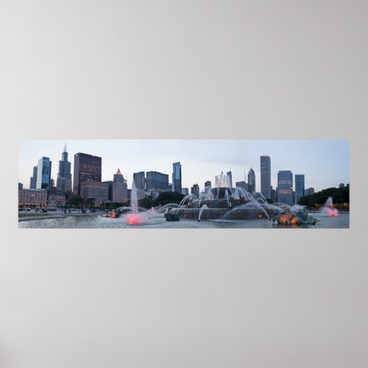 Panorama Chicago Blackhawks Win Poster (Voorkant)