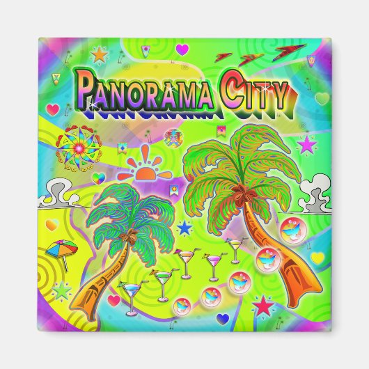Panorama City Mind focus Magnet (Voorkant)