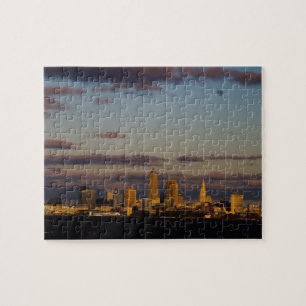 Panorama Cleveland Skyline Legpuzzel