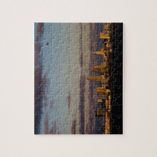 Panorama Cleveland Skyline Legpuzzel (Verticaal)