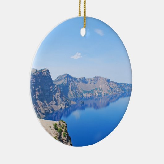 Panorama Crater Lake Keramisch Ornament (Rechts)