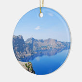 Panorama Crater Lake Keramisch Ornament (Links)