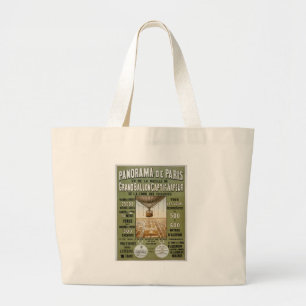 Panorama de Paris 1878. Grote Tote Bag