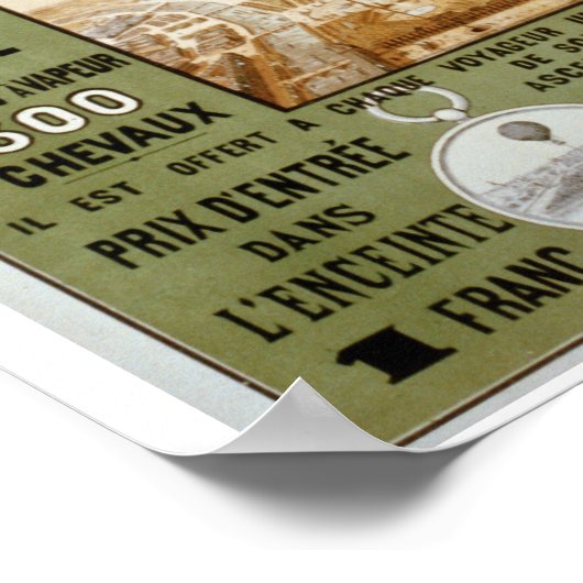 Panorama de Paris Vintage Poster (Hoek)