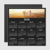 Panorama Foto Zwart Wit 2026 Magnetische Kalender (Voorkant / Achterkant)