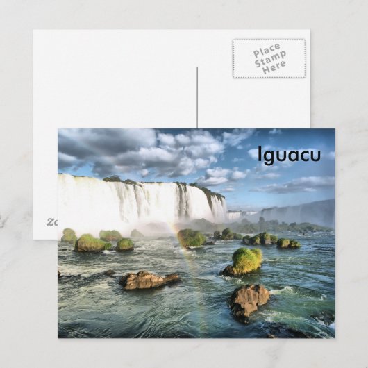 Panorama Iguacu-herfsten Briefkaart (Voorkant / Achterkant)