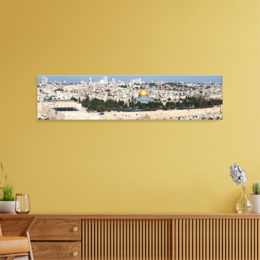 Panorama Jerusalem City Canvas (Insitu (Woonkamer))