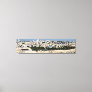 Panorama Jerusalem City Canvas Afdruk