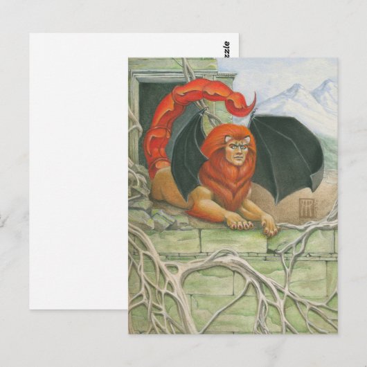 Panorama Manticore Art Briefkaart (Voorkant / Achterkant)