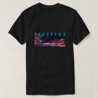Panorama Nachtlandschap T-Shirt | Retro Neon Stad
