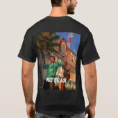 Panorama Nachtlandschap T-Shirt | Retro Neon Stad (Achterkant)