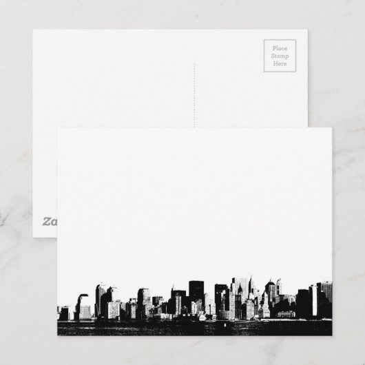 Panorama New York City Briefkaart (Voorkant / Achterkant)