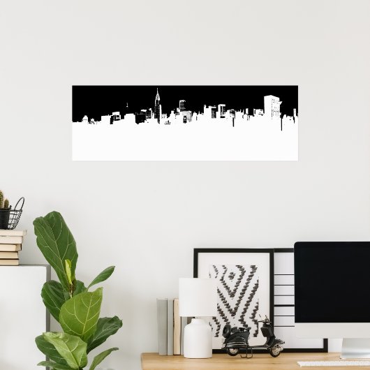 Panorama New York City Pop Art Poster (Thuiskantoor)