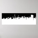 Panorama New York City Pop Art Poster<br><div class="desc">Zwarte en witte Pop Art Style New York City Panorama Artwork</div>