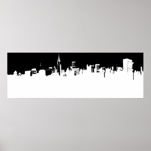 Panorama New York City Pop Art Poster