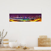 Panorama of Baltimore's Inner Harbour Night Skylin Poster (Keuken)