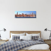 Panorama of Chicago, Illinois bij Lake Canvas Afdruk (Insitu (Slaapkamer))