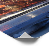 Panorama of Chicago, Illinois bij Lake Poster (Hoek)