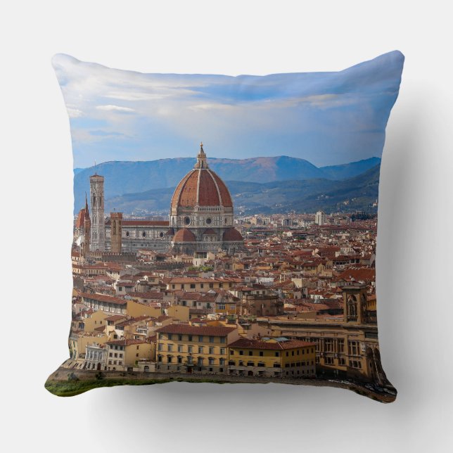 Panorama of Florence in Toscane - Italië Kussen (Voorkant)