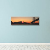 Panorama of Philadelphia, Pennsylvania Canvas Afdruk (Insitu (Houten vloer))