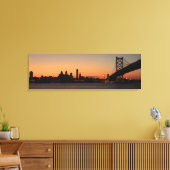 Panorama of Philadelphia, Pennsylvania Canvas Afdruk (Insitu (Woonkamer))