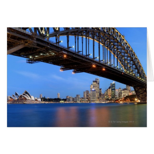 Panorama of Sydney Harbor Bridge, Sydney Opera (Voorkant Horizontaal)