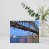 Panorama of Sydney Harbor Bridge, Sydney Opera Briefkaart (Staand voorkant)