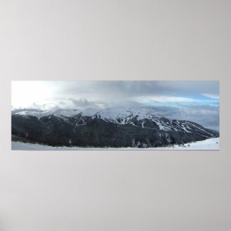 Panorama of Whistler's Symphony and Harmony Area Poster