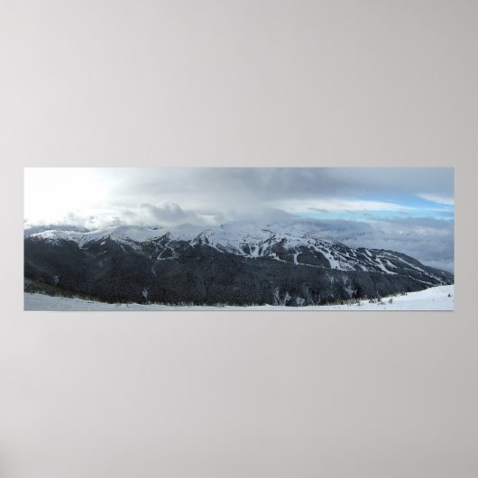 Panorama of Whistler's Symphony and Harmony Area Poster (Voorkant)