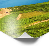 Panorama on Lavaux, Vaud, Zwitserland Foto Afdruk (Hoek)