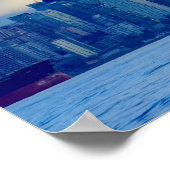 Panorama Skyline Vancouver British Columbia Foto Poster (Hoek)