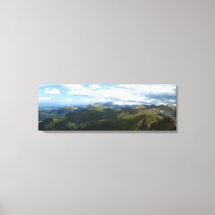 Panorama uit Wolowiec, Tatras Canvas Afdruk