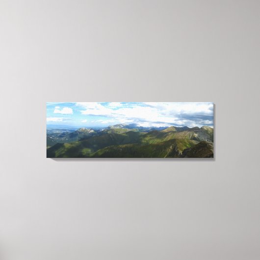 Panorama uit Wolowiec, Tatras Canvas Afdruk (Voorkant)