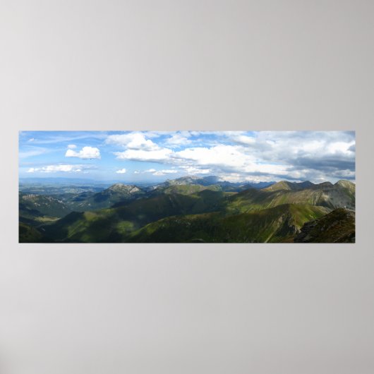 Panorama uit Wolowiec, Tatras Poster (Voorkant)