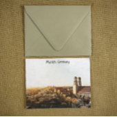 Panorama Uitzicht München Duitsland Briefkaart