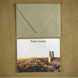 Panorama Uitzicht München Duitsland Briefkaart