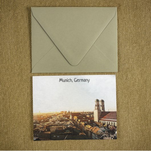 Panorama Uitzicht München Duitsland Briefkaart