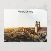 Panorama Uitzicht München Duitsland Briefkaart (Voorkant)
