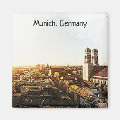 Panorama Uitzicht München Duitsland Magneet (Voorkant)