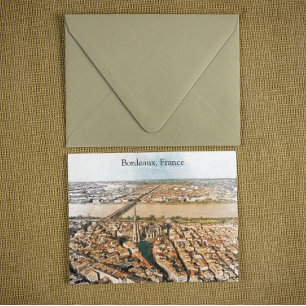 Panorama Uitzicht van Bordeaux France Briefkaart