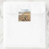 Panorama Uitzicht van Bordeaux France Vierkante Sticker (Tas)