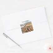 Panorama Uitzicht van Bordeaux France Vierkante Sticker (Envelop)