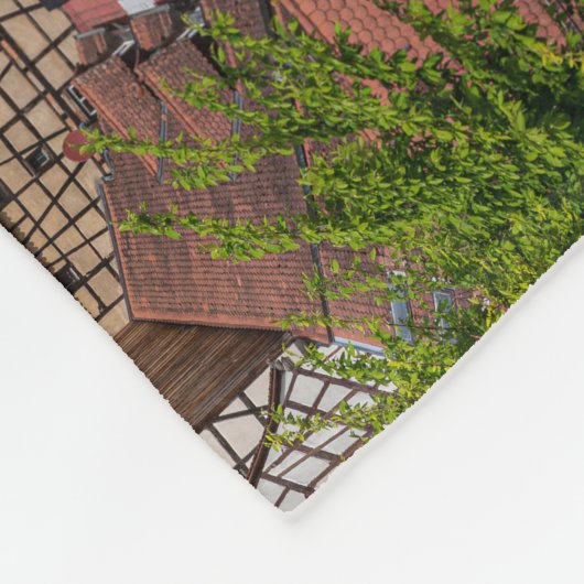 Panorama uitzicht van de oude stad van bovenaf in  fleece deken (Hoek)