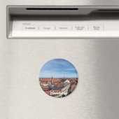 Panorama uitzicht van de oude stad van bovenaf in magneet (Insitu (Vaatwasser))