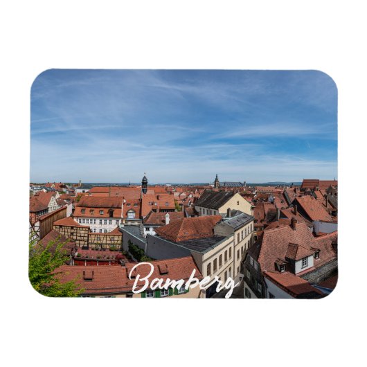 Panorama uitzicht van de oude stad van bovenaf in magneet (Horizontaal)