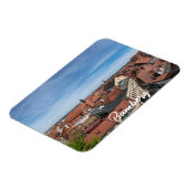 Panorama uitzicht van de oude stad van bovenaf in magneet (Linkerzijde)