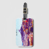 Panorama-Uitzicht van Marseille France Bagagelabel (Voorkant (verticaal))