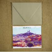 Panorama-Uitzicht van Marseille France Briefkaart