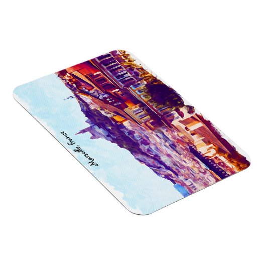 Panorama-Uitzicht van Marseille France Magneet (Rechterzijde)